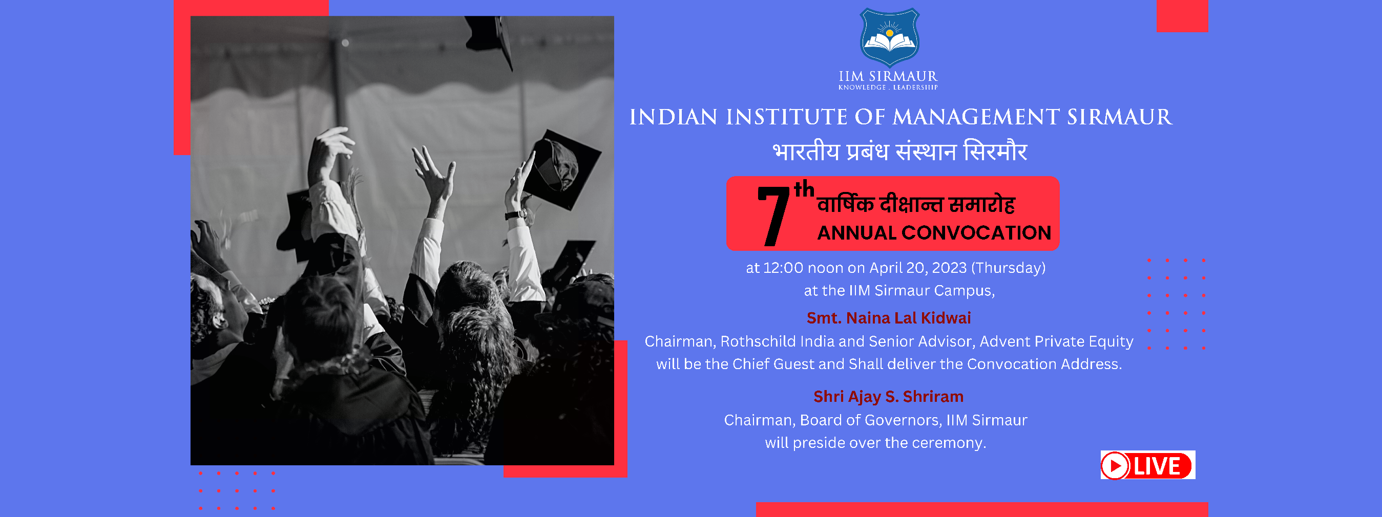 7th Annual Convocation of IIM Sirmaur